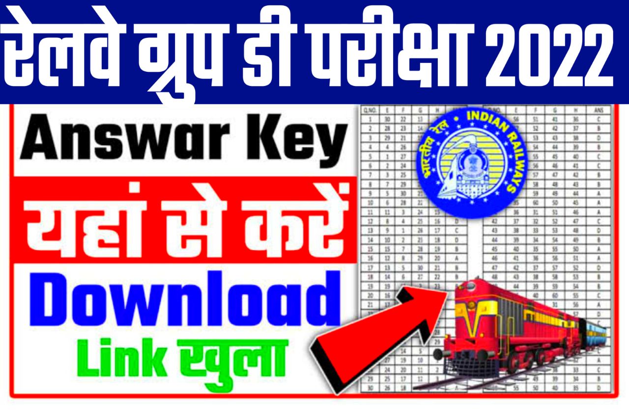 RRB Group D Answer Key 2022 Download Link ~ @rrbcdg.gov.in All Phase