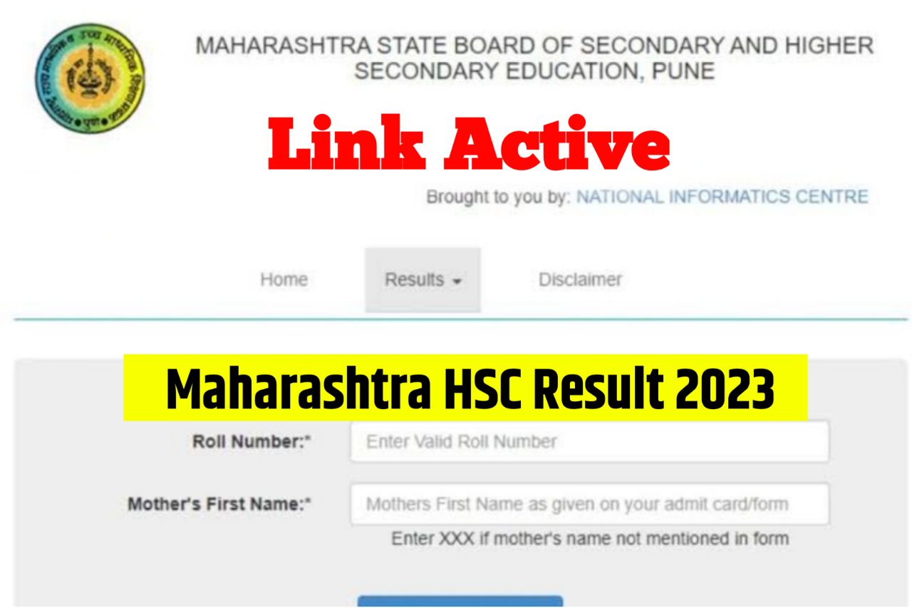 Maharashtra HSC Result 2023, Check Maharashtra Board 12th Class Result Link Download @Mahresult.Nic.In