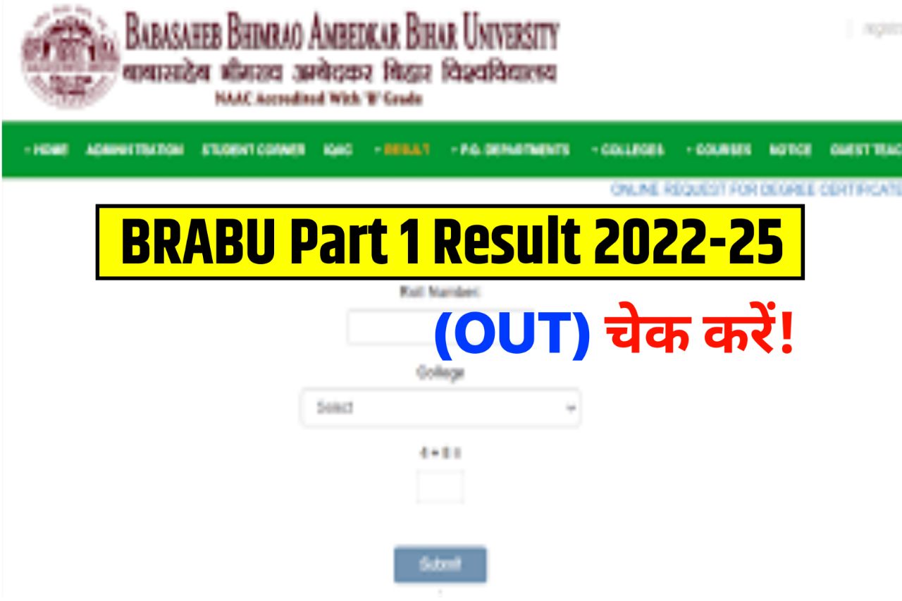 BRABU TDC Part 1 Result 2022-25 (घोषित हुआ), BA BSc BCom Result Link, Check the TDC 1st Year Result