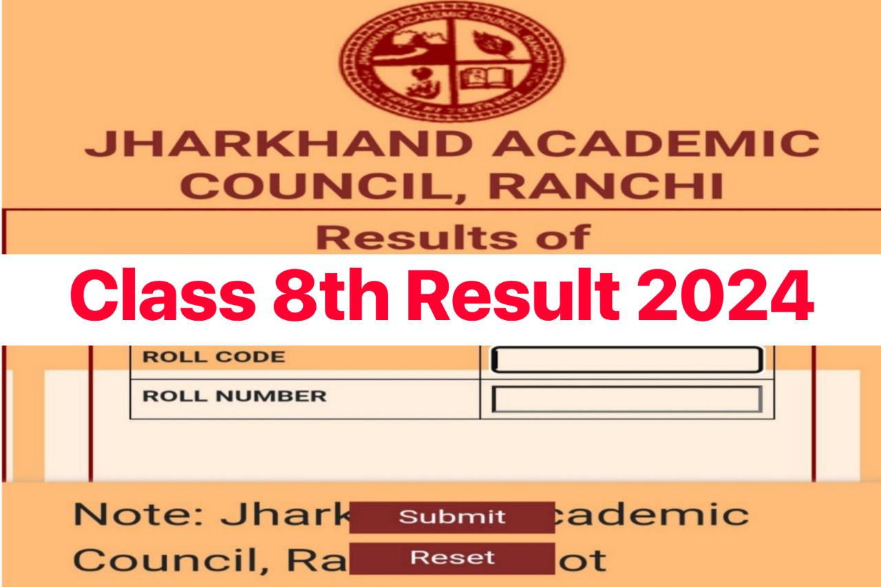 JAC 8th Result 2024, Check Jharkhand Board 8th Class Marksheet Pdf