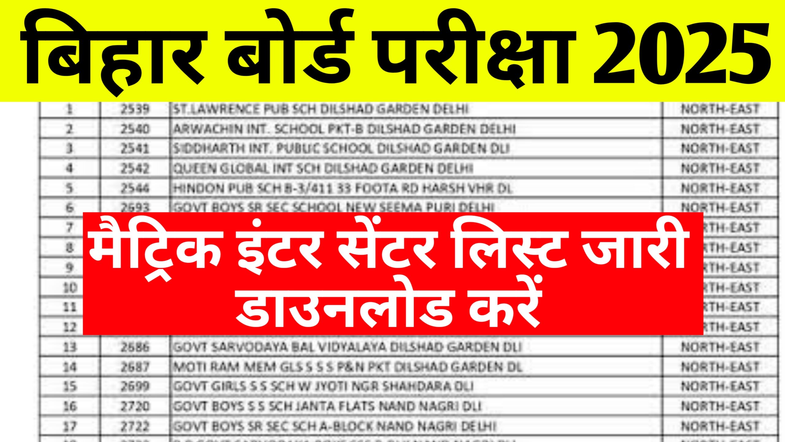 Bihar Board Matric/Inter Exam Center list Jari 2025: यहाँ से बिहार बोर्ड परीक्षा 2025 का सेन्टर लिस्ट डाउनलोड करें