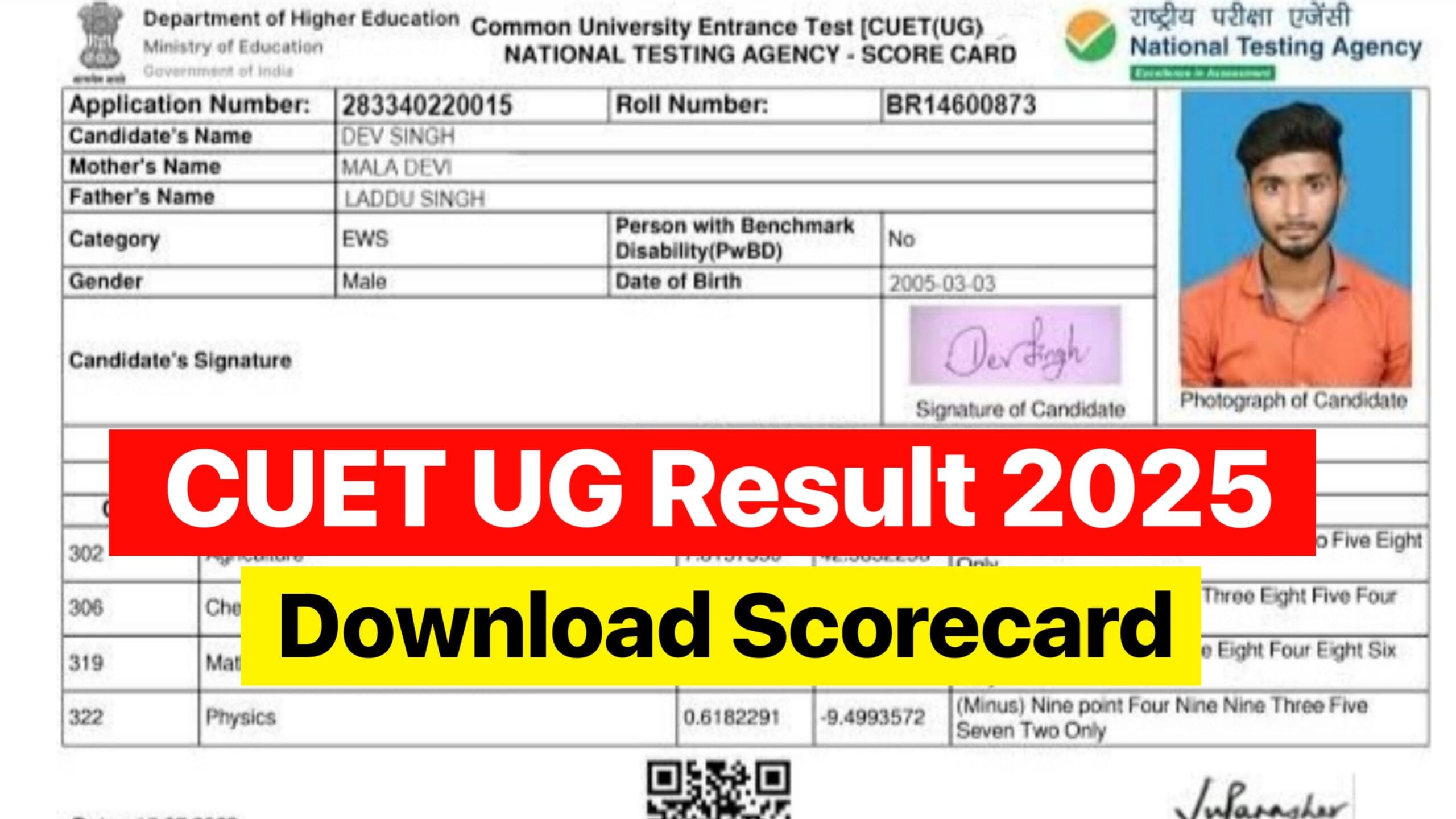 Cuet Result 2025 : जारी हुआ CUET यूजी रिजल्ट 2025 यहां से देखें रिजल्ट एवं कट ऑफ