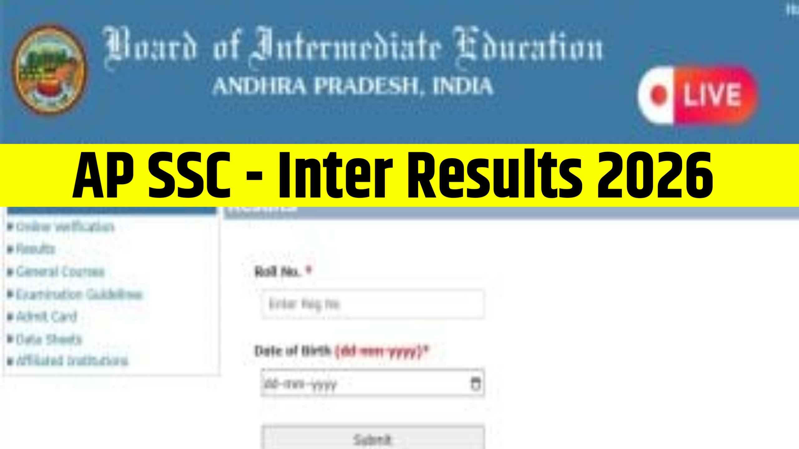 AP SSC & Inter Results 2026 LIVE at bie.ap.gov.in Check Full Details