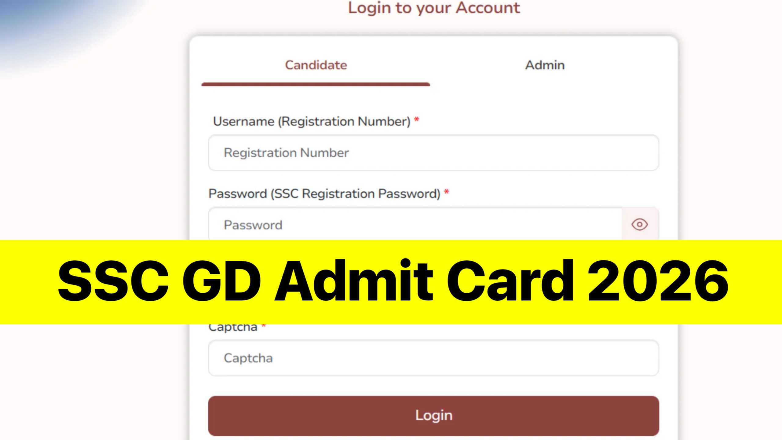SSC GD Admit Card 2026 Latest Update: Exam City & Self Slot Booking शुरू ऐसे करें