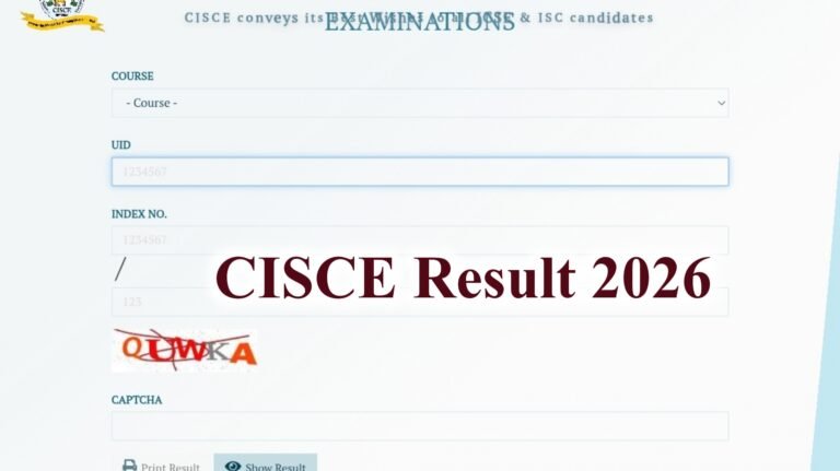 CISCE Result 2026 at results.cisce.org : Check 10th 12th Scorecard