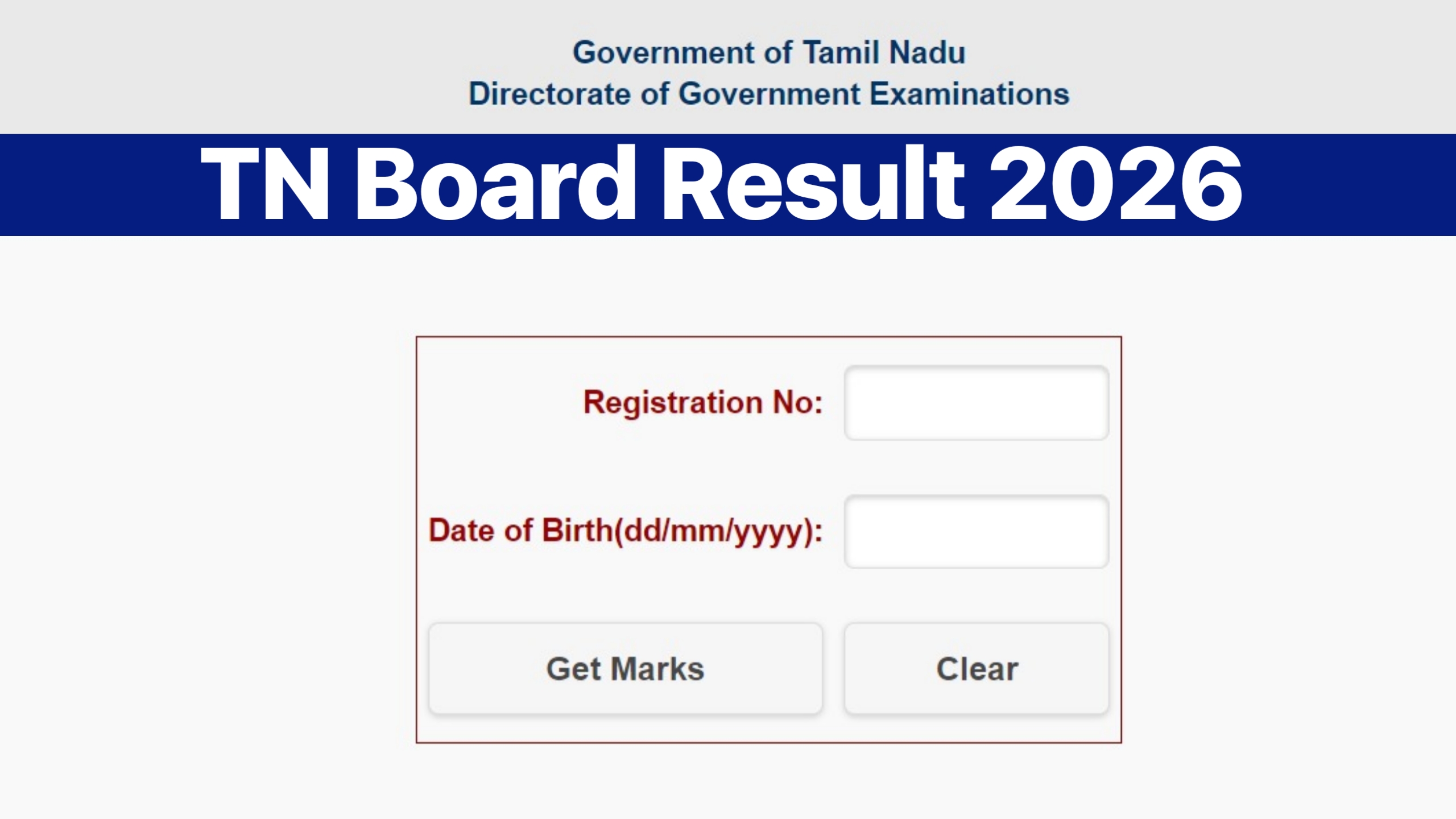 TN Result 2026 At Check Tamil Nadu 10th 11th 12th Results @tnresults.nic.in