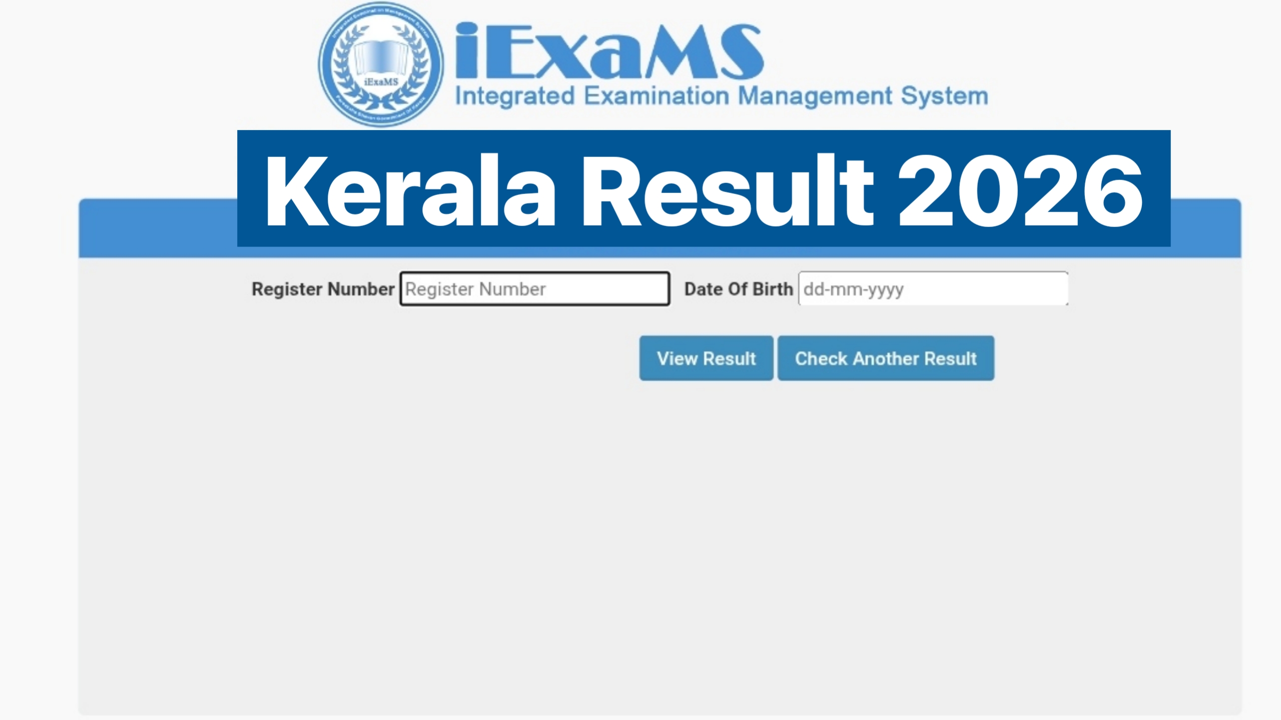 Kerala Board Result 2026 Announced - Check DHSE +2/SSLC Result Here