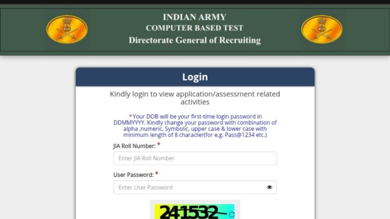 Indian Army Agniveer Admit Card 2026 (Out) - Download Here At joinindianarmy.nic.in